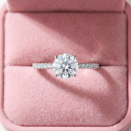 Round Solitaire Engagement Ring | Full Eternity Accent Band | Luxe2026 - Ring | Singapore Jewellery, Wedding Rings &amp; Gifts | Same Day Delivery | Tiara.com.sg