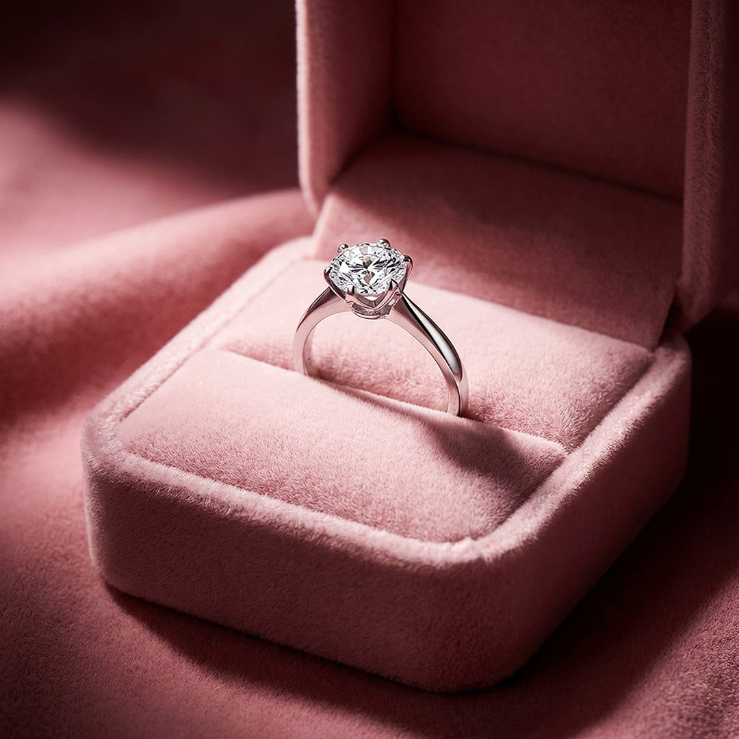 Round Brilliant Floral Solitaire Engagement Ring | Luxe2029 - Ring | Singapore Jewellery, Wedding Rings &amp; Gifts | Same Day Delivery | Tiara.com.sg