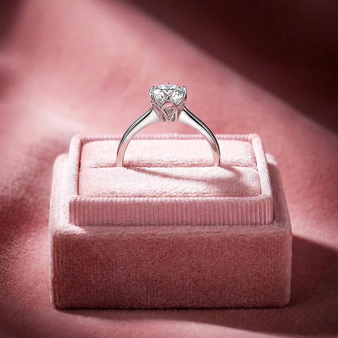 Round Brilliant Floral Solitaire Engagement Ring | Luxe2029 - Ring | Singapore Jewellery, Wedding Rings &amp; Gifts | Same Day Delivery | Tiara.com.sg