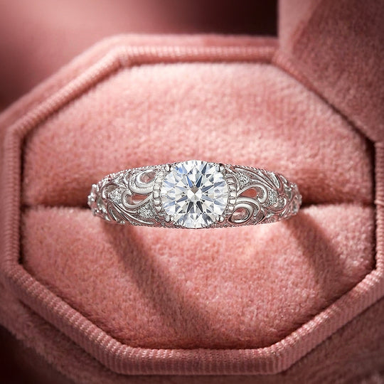 Round Vintage Engagement Ring | Luxe2033 - Ring | Singapore Jewellery, Wedding Rings &amp; Gifts | Same Day Delivery | Tiara.com.sg