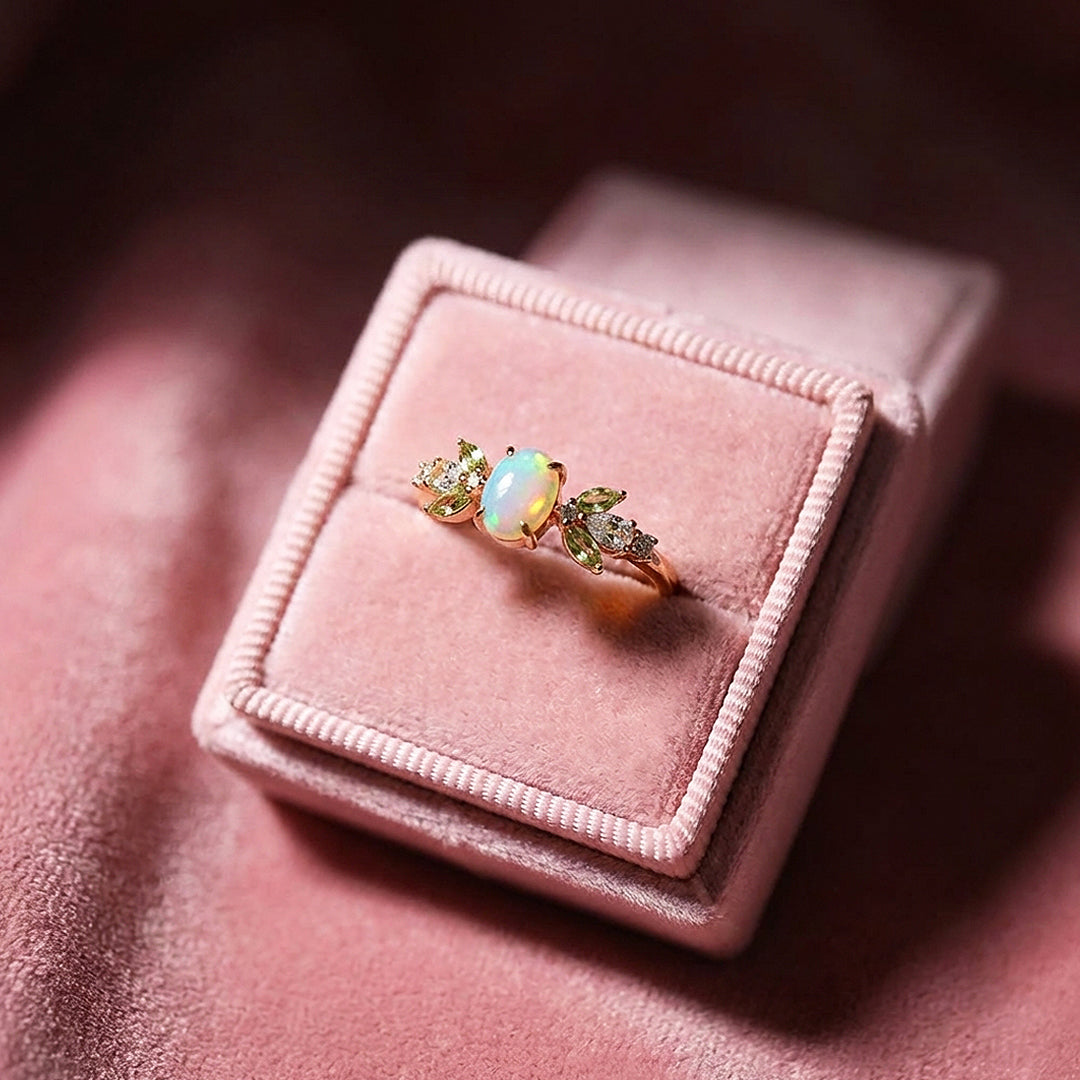 Oval Opal Engagement Ring | Luxe2036 - new designs | Singapore Jewellery, Wedding Rings &amp; Gifts | Same Day Delivery | Tiara.com.sg