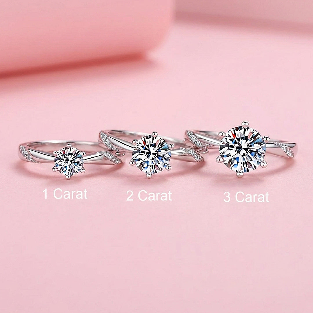 Round Brilliant Solitaire Engagement Ring | Luxe2038 - Adjustable Ring | Singapore Jewellery, Wedding Rings &amp; Gifts | Same Day Delivery | Tiara.com.sg