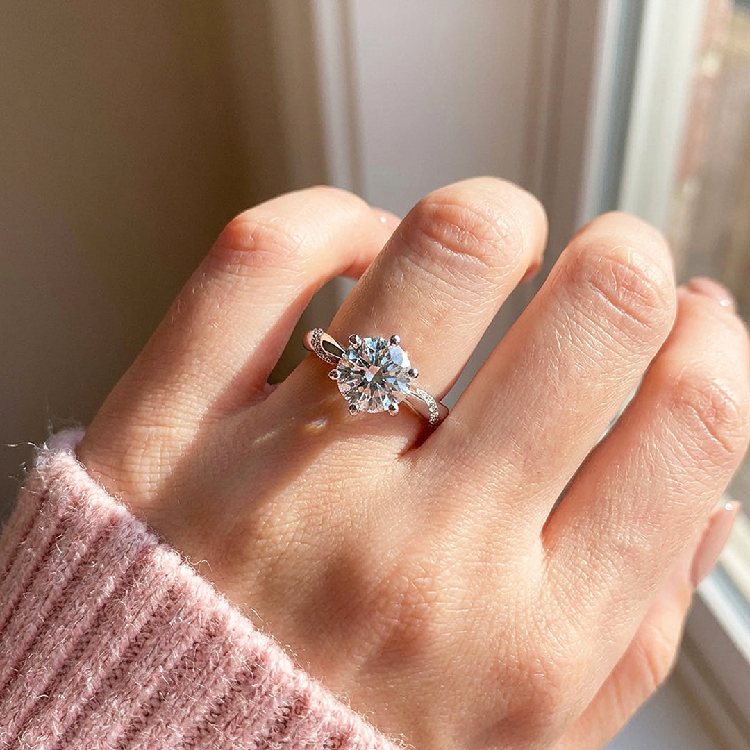 Round Brilliant Solitaire Engagement Ring | Luxe2038 - Adjustable Ring | Singapore Jewellery, Wedding Rings &amp; Gifts | Same Day Delivery | Tiara.com.sg