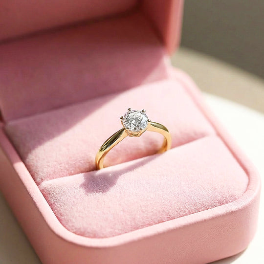 Round Cut Solitaire Engagement Ring | Luxe2056 - Ring | Singapore Jewellery, Wedding Rings &amp; Gifts | Same Day Delivery | Tiara.com.sg