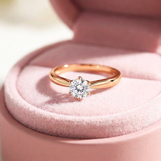 Round Cut Solitaire Engagement Ring | Luxe2056 - Ring | Singapore Jewellery, Wedding Rings &amp; Gifts | Same Day Delivery | Tiara.com.sg