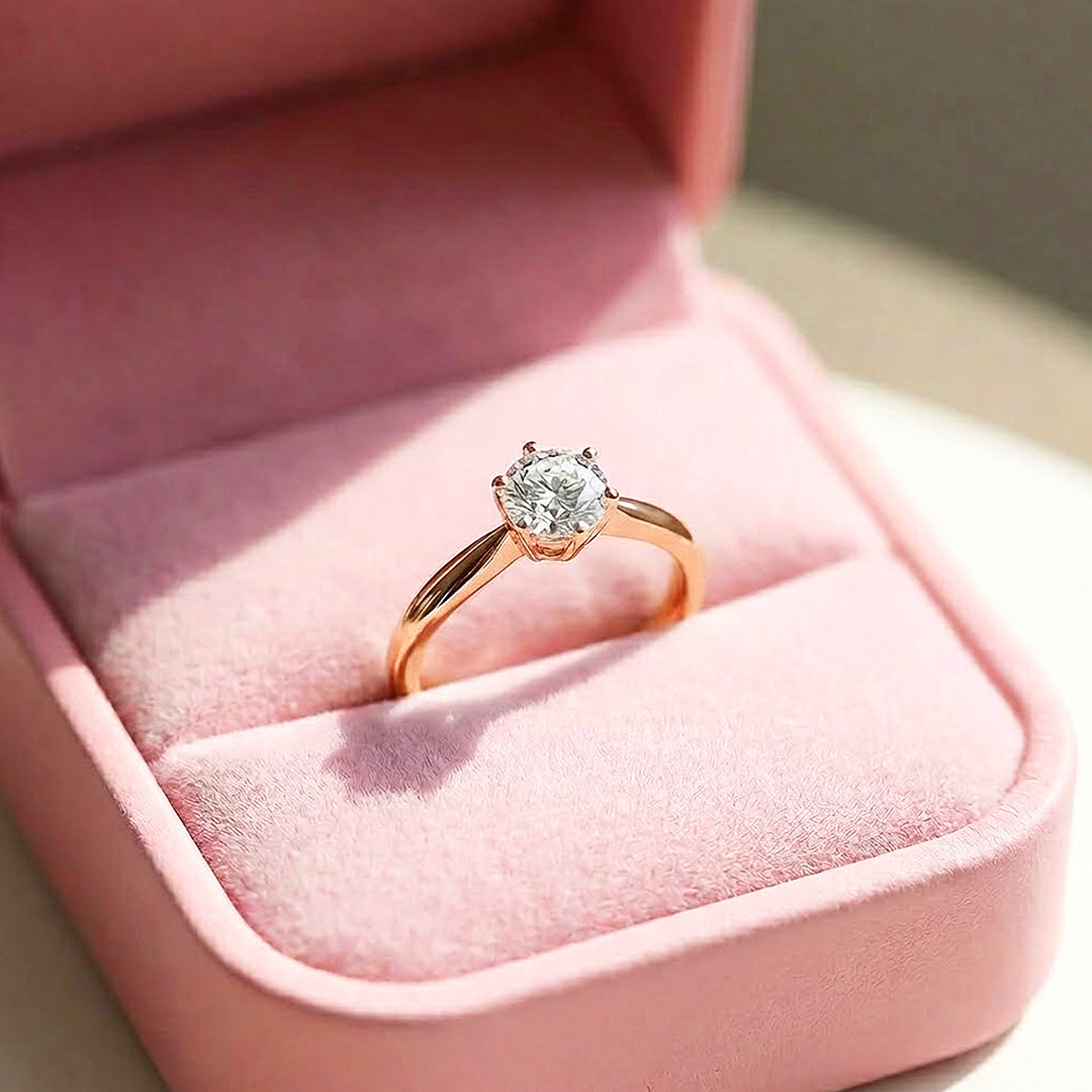 Round Cut Solitaire Engagement Ring | Luxe2056 - Ring | Singapore Jewellery, Wedding Rings &amp; Gifts | Same Day Delivery | Tiara.com.sg