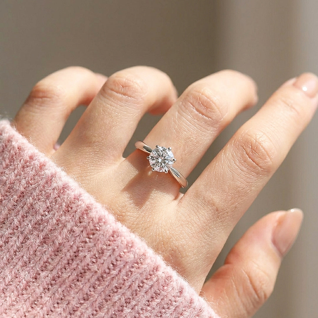 Round Cut Solitaire Engagement Ring | Luxe2056 - Ring | Singapore Jewellery, Wedding Rings & Gifts | Same Day Delivery | Tiara.com.sg