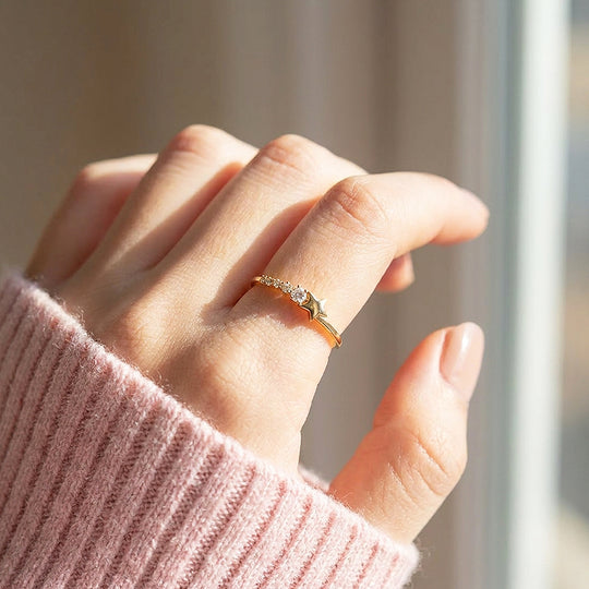 Star &amp; Stone Celestial Ring | Gold | Luxe2071