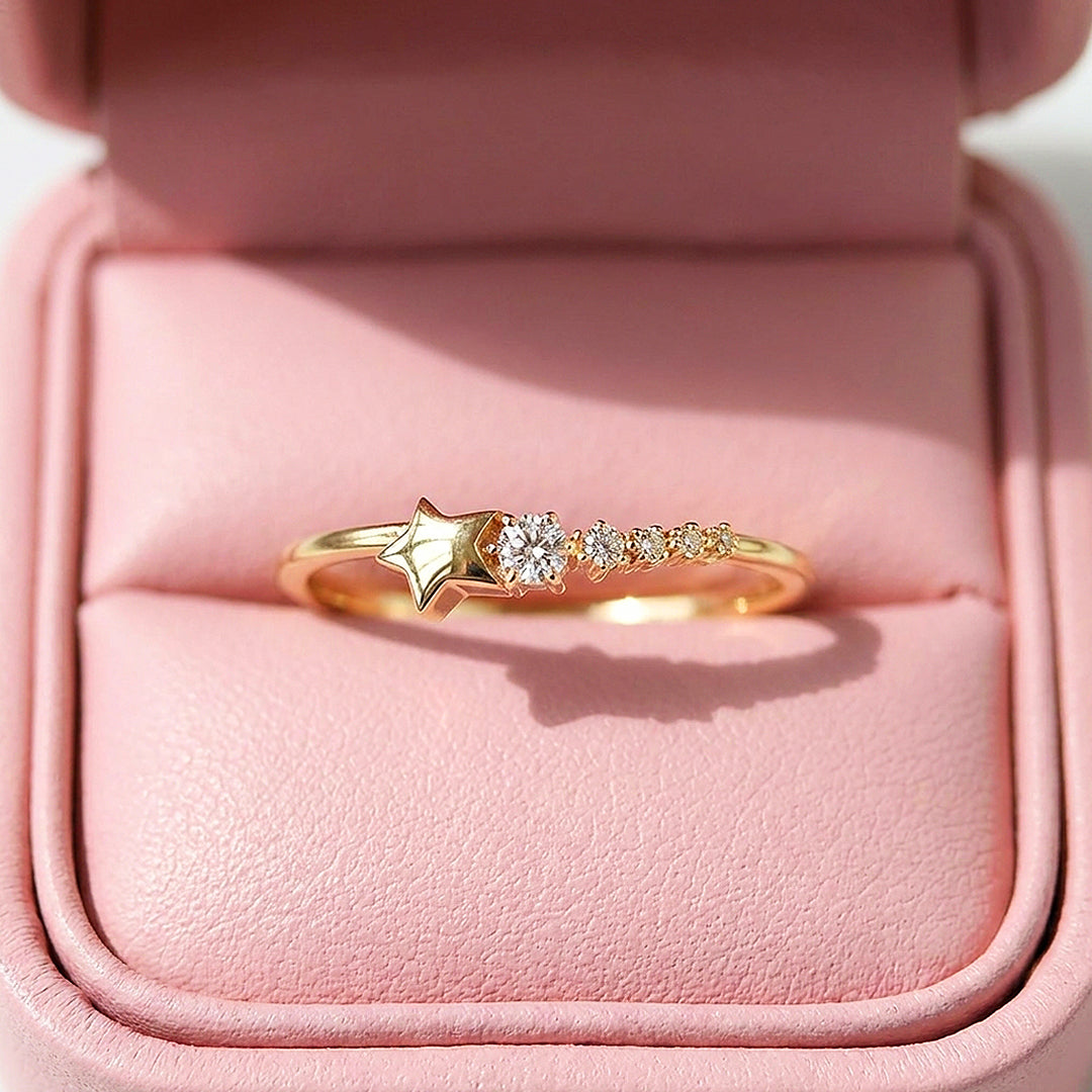 Star &amp; Stone Celestial Ring | Gold | Luxe2071