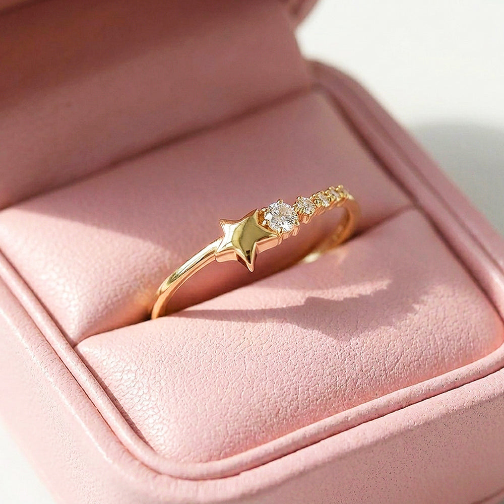 Star & Stone Celestial Ring | Gold | Luxe2071