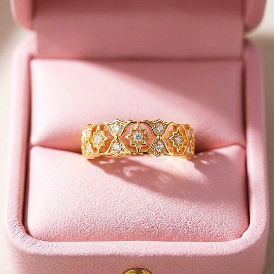 Vintage Filigree Star Band Ring | Luxe2073