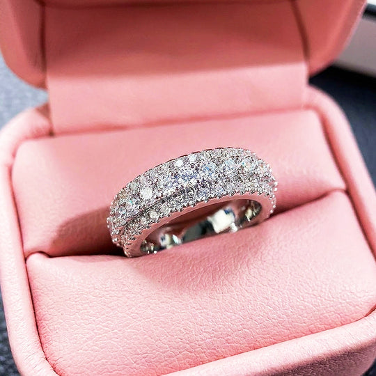 Triple Row Eternity Band Ring | Luxe2077