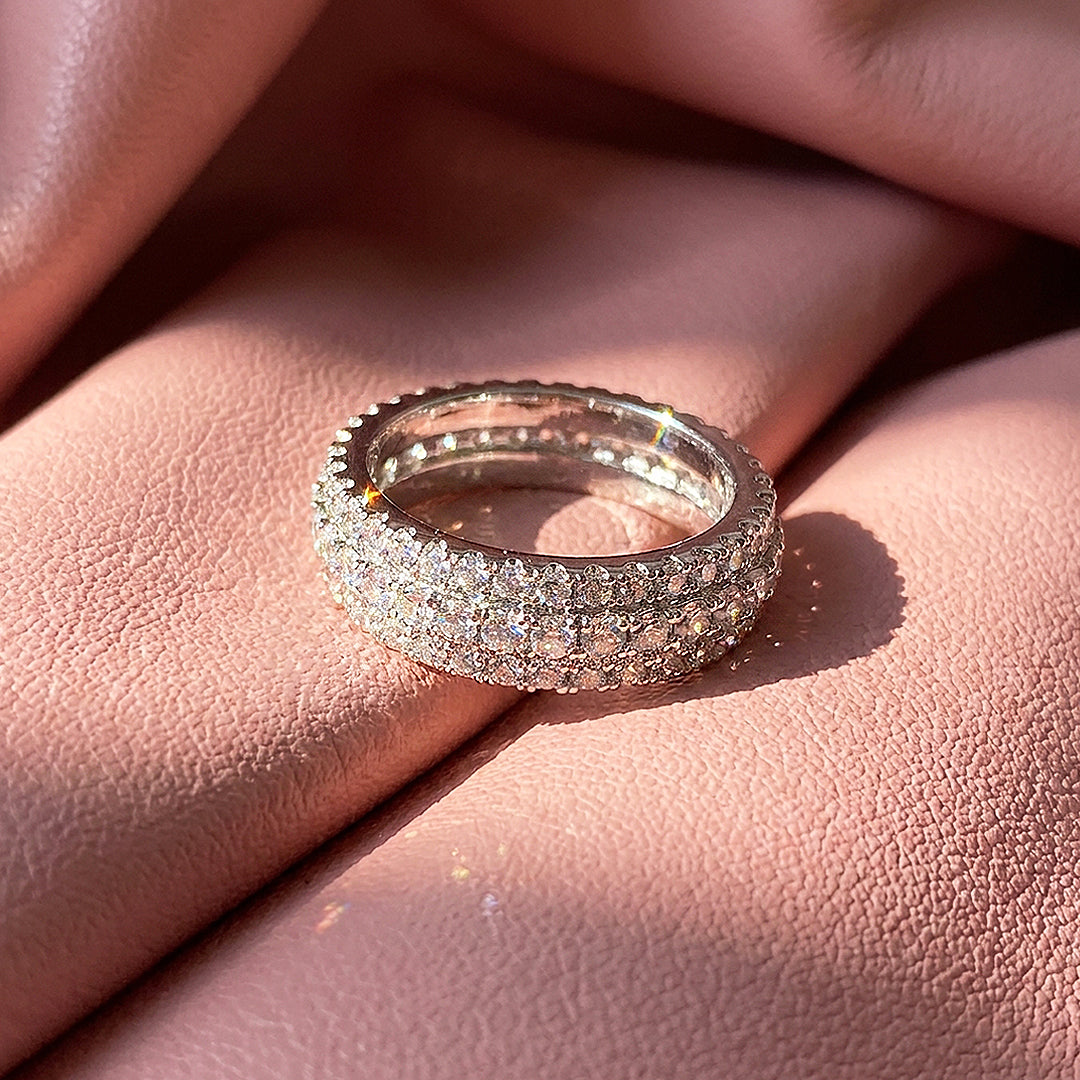 Triple Row Eternity Band Ring | Luxe2077