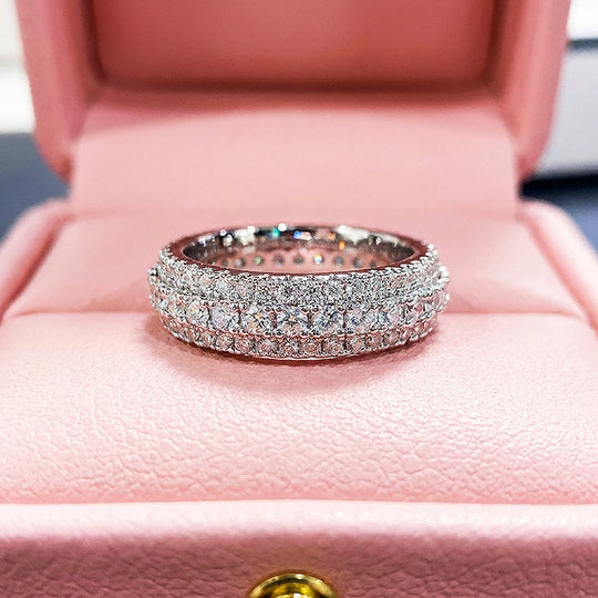 Triple Row Eternity Band Ring | Luxe2077