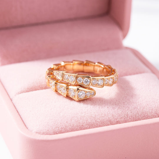 Double Wrap Pavé Statement Ring | Luxe2082