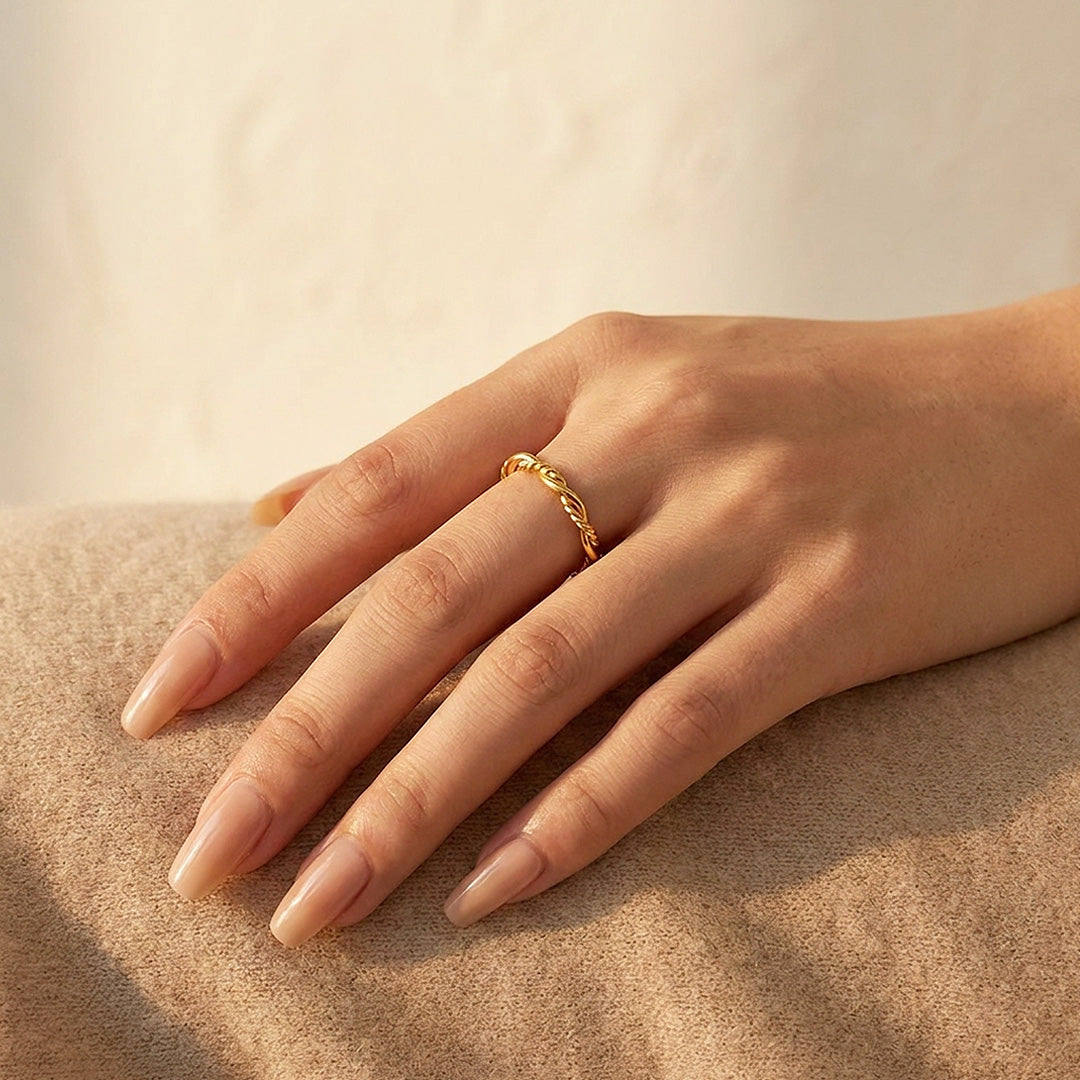Twisted Rope Band Ring | Luxe2088