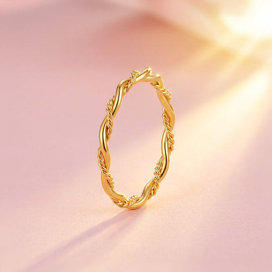 Twisted Rope Band Ring | Luxe2088