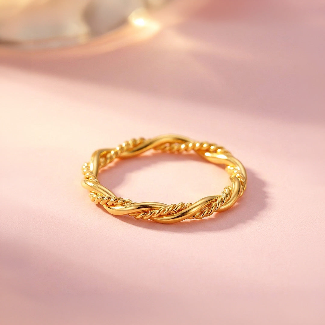 Twisted Rope Band Ring | Luxe2088