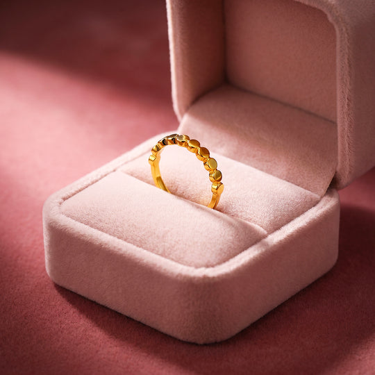 Geometric Disc Band Ring | Luxe2089