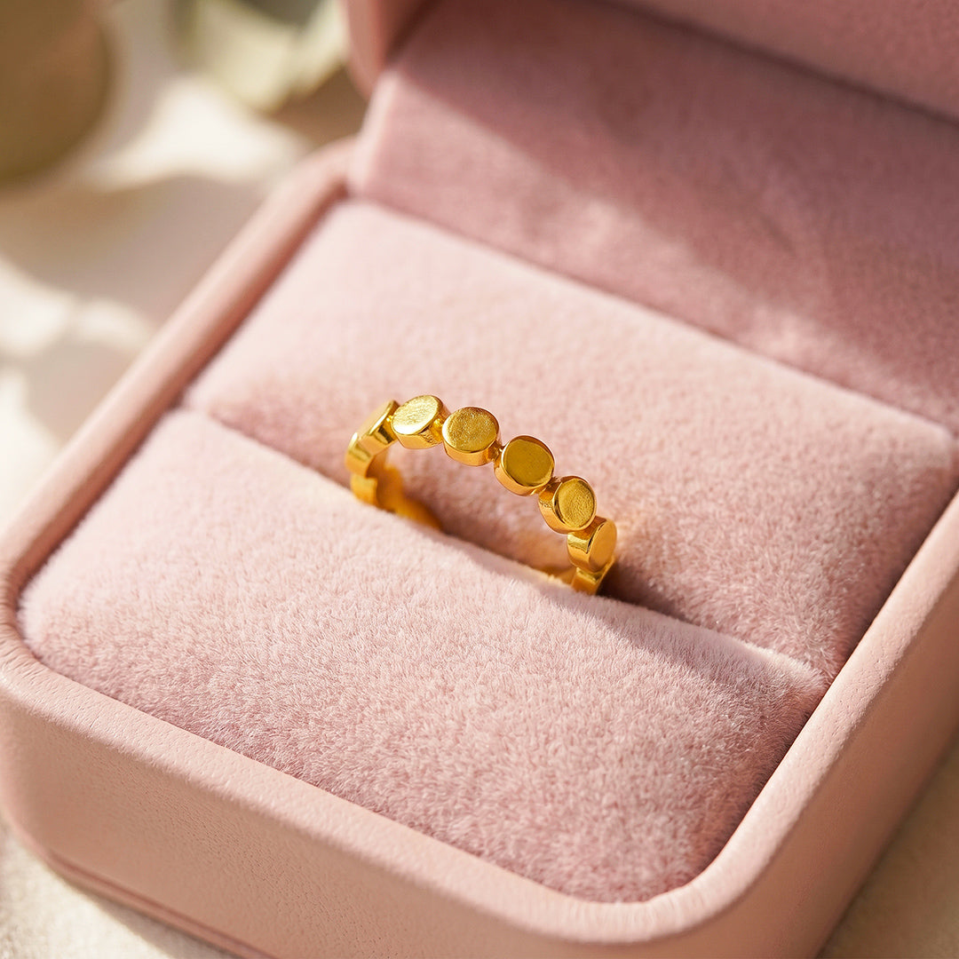 Geometric Disc Band Ring | Luxe2089