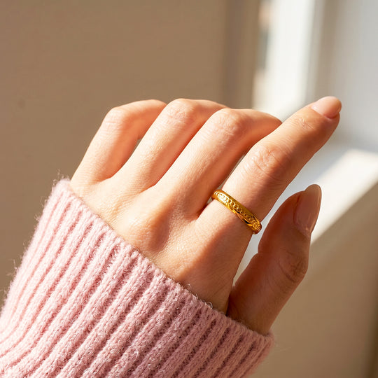 Milgrain Edge Band Ring | Luxe2092