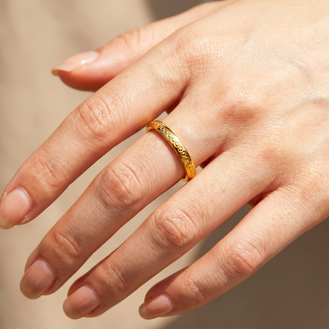 Milgrain Edge Band Ring | Luxe2092