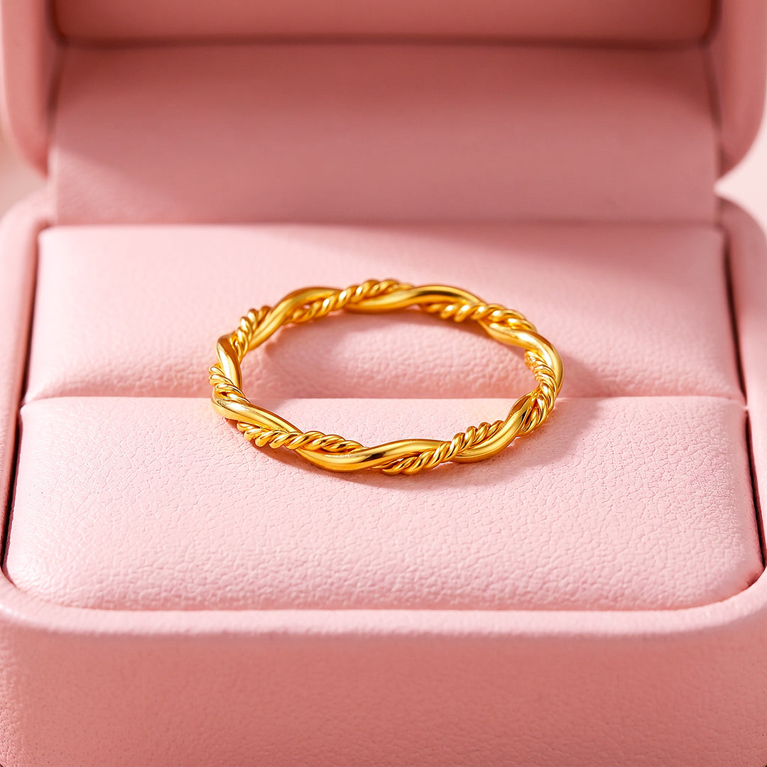 Twisted Rope Band Ring | Luxe2099 – Tiara.com.sg