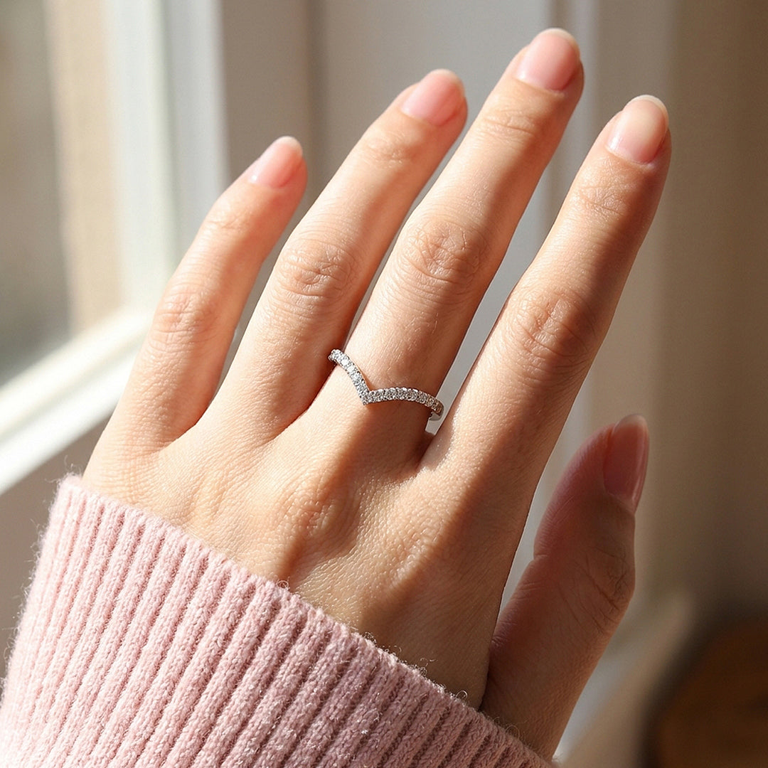 Aura Wishbone Pavé | Women&
