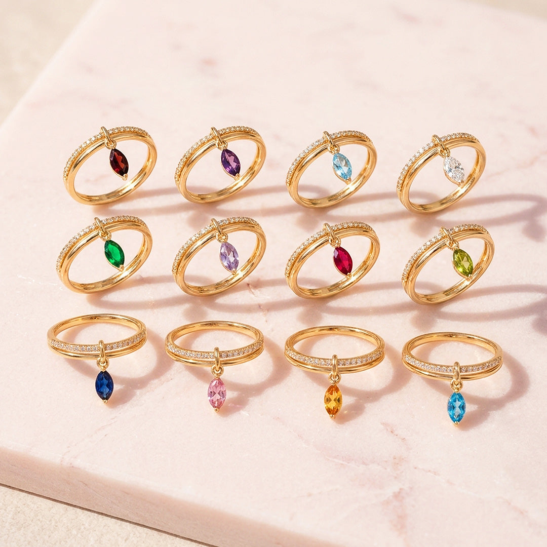 Birthstone Radiance Ring | Luxe2138
