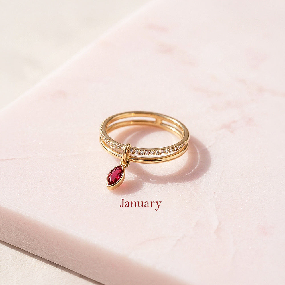 Birthstone Radiance Ring | Luxe2138