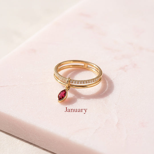 Birthstone Radiance Ring | Luxe2138