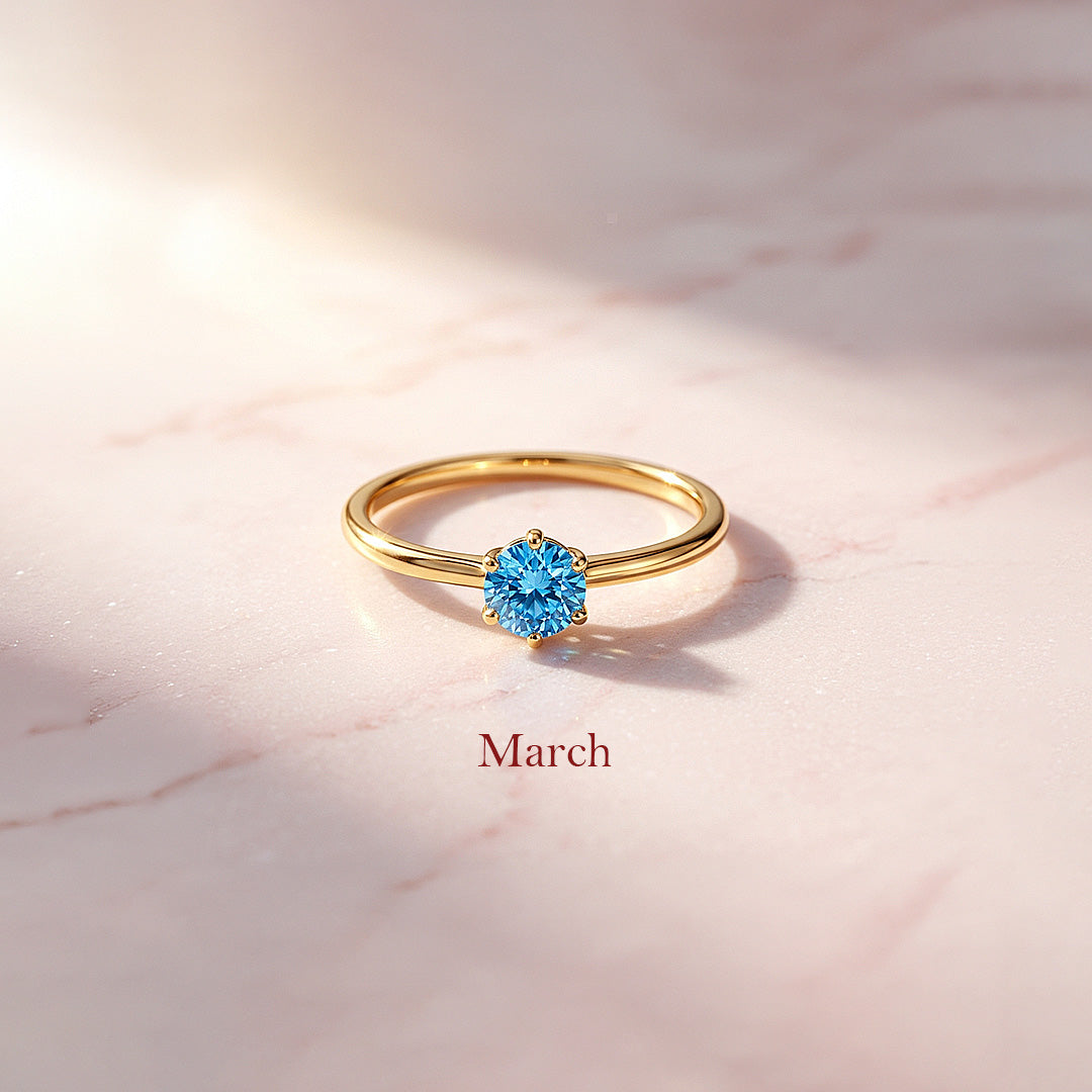 Birthstone Solitaire Ring | Luxe2140