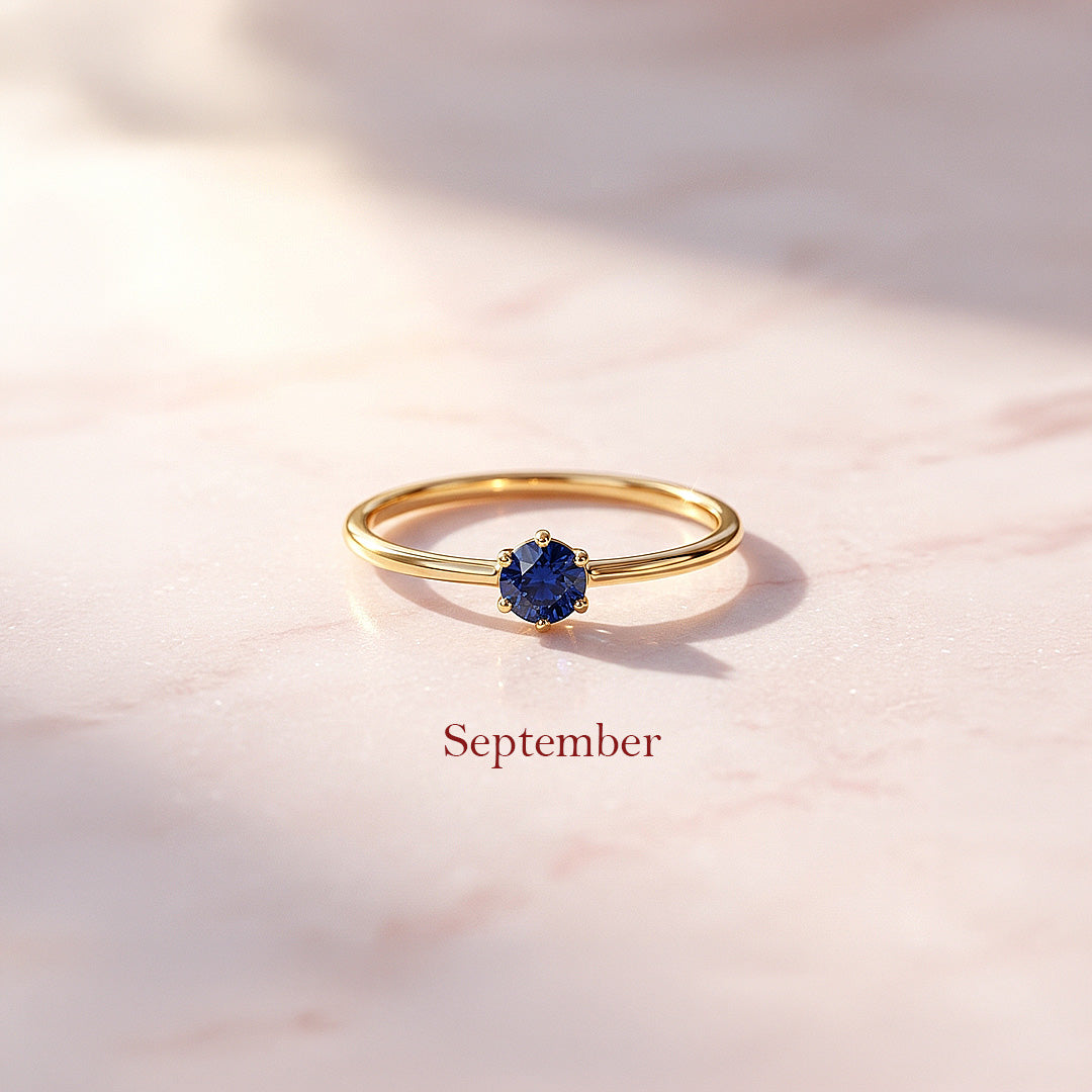 Birthstone Solitaire Ring | Luxe2140