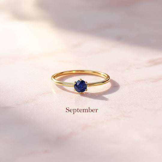 Birthstone Solitaire Ring | Luxe2140