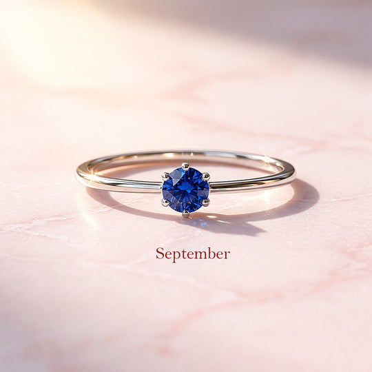 Birthstone Solitaire Ring | Luxe2141