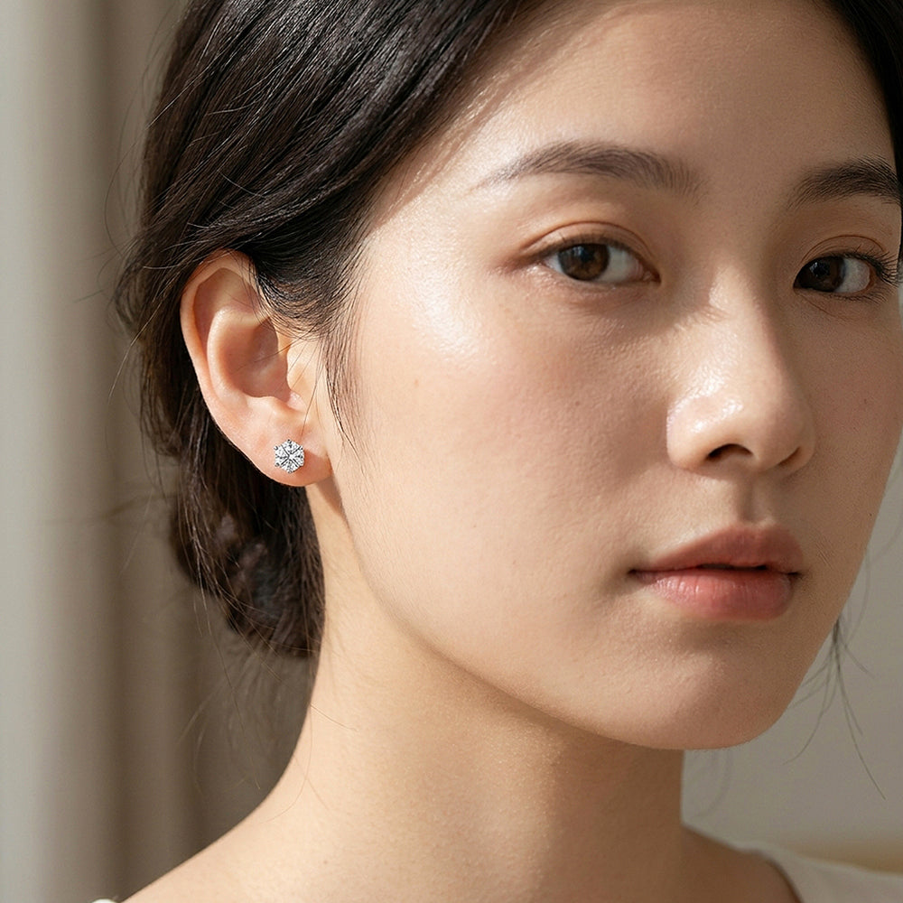 Six-Prong Solitaire Stud Earrings | Luxe2750