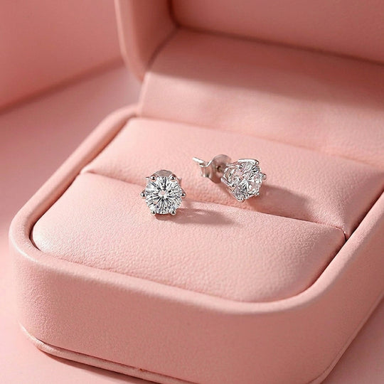 Six-Prong Solitaire Stud Earrings | Luxe2750