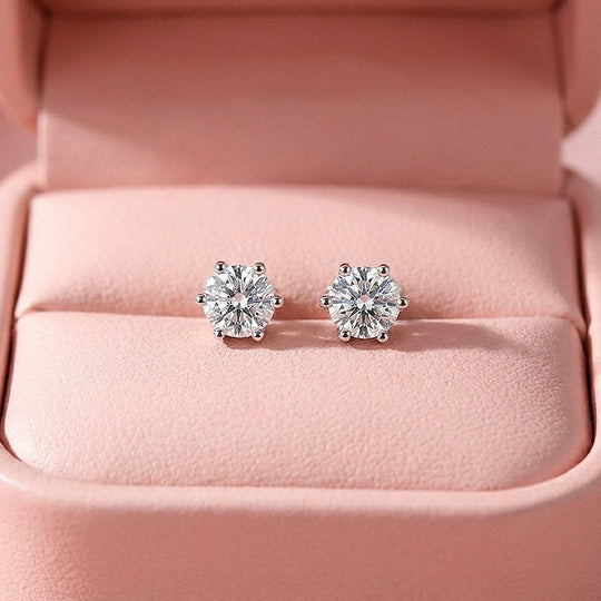 Six-Prong Solitaire Stud Earrings | Luxe2750
