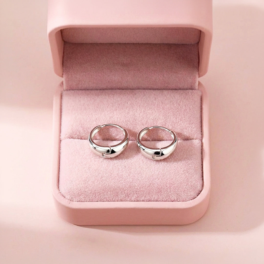 Tapered Dome Huggie Earrings | Luxe3678