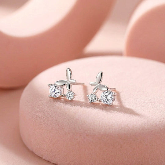 Butterfly Cluster Stud Earrings | Luxe3689