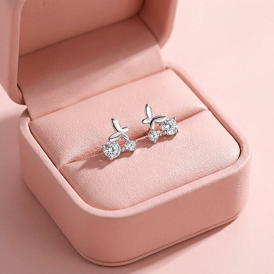 Butterfly Cluster Stud Earrings | Luxe3689
