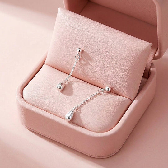 Teardrop Chain Drop Earrings | Luxe3692