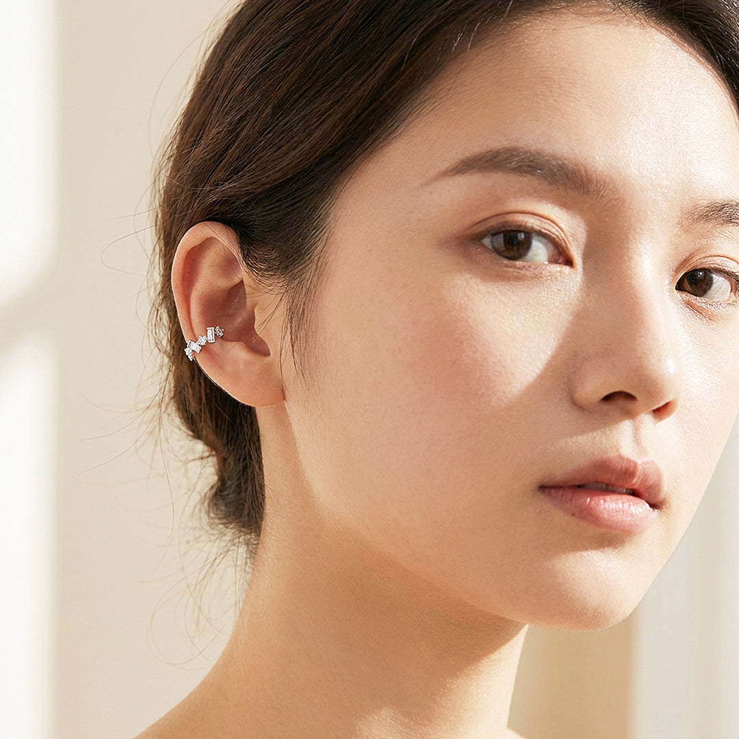 Mixed-Cut Constellation Huggie Earrings | Luxe3700