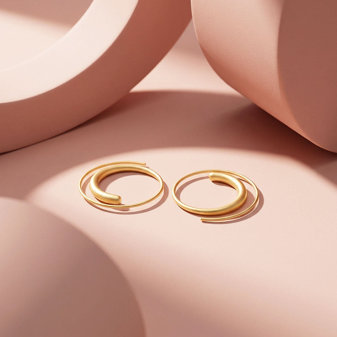 Tapered Open Hoop Earrings | Luxe3703