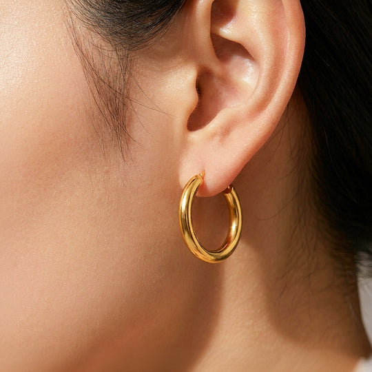 Tube Hoop Earrings | Luxe3729
