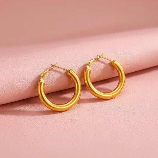 Tube Hoop Earrings | Luxe3729