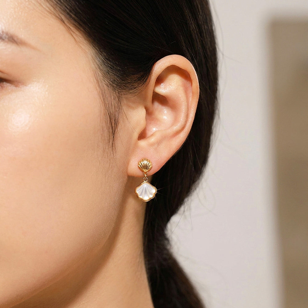 Shell Drop Earrings | Luxe3733