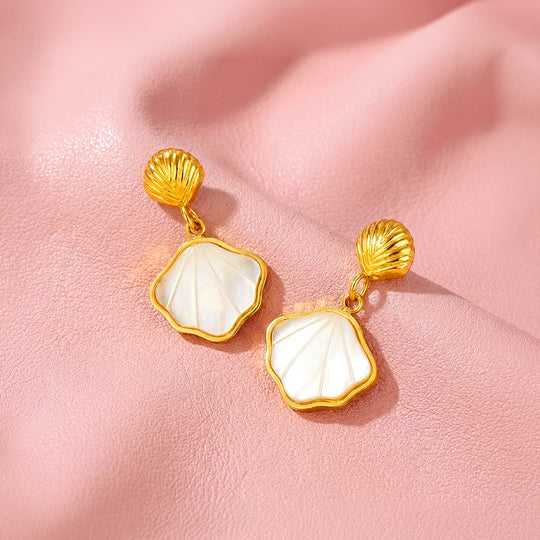 Shell Drop Earrings | Luxe3733