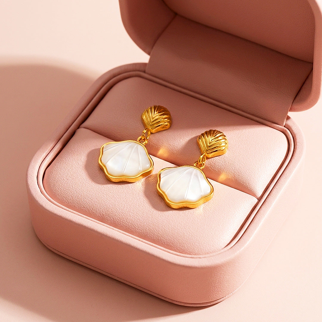 Shell Drop Earrings | Luxe3733