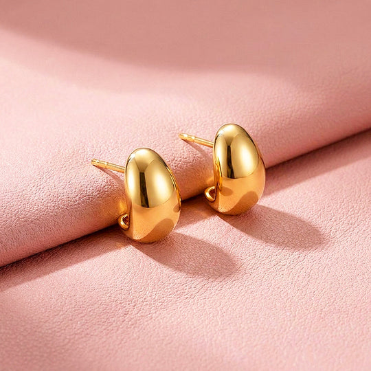 Dome Huggie Hoop Earrings | Luxe3735